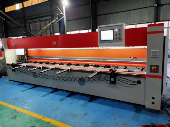 最高速度的4米双头不锈钢金属V型开槽机