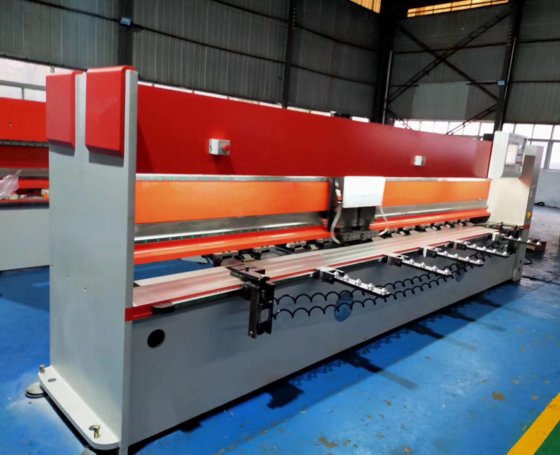 最高速度的4米双头不锈钢金属V型开槽机