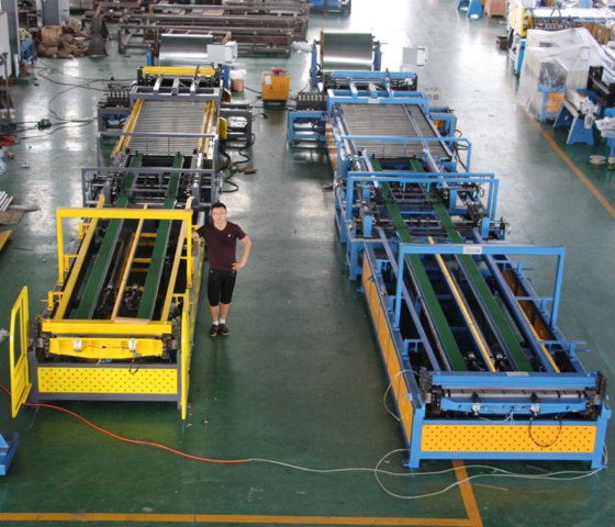 暖通空调管道成型线 v，管道制造线 5，管道生产线 V