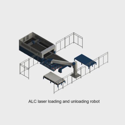 Robot láser de carga y