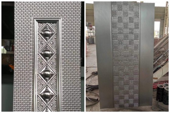 3600吨八柱门压花纹液压机用于门的制作