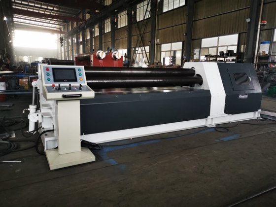 W12型数控四辊式钢板折弯机，带4个辊子