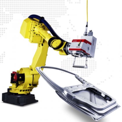 Fanuc机器人光纤激光切割机机器人手臂金属部件数控光纤激光切割机器人手臂