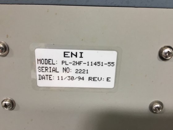 ENI PL2-HF ジェネレーター