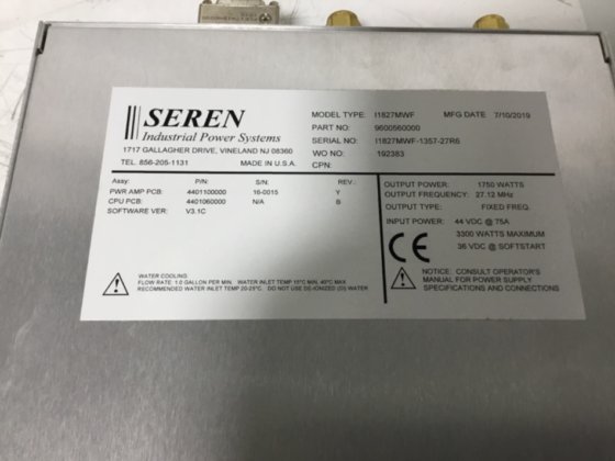 Seren I1827MWF 发电机