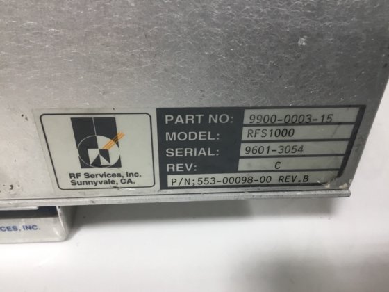 射频服务 RFS 1000 Match