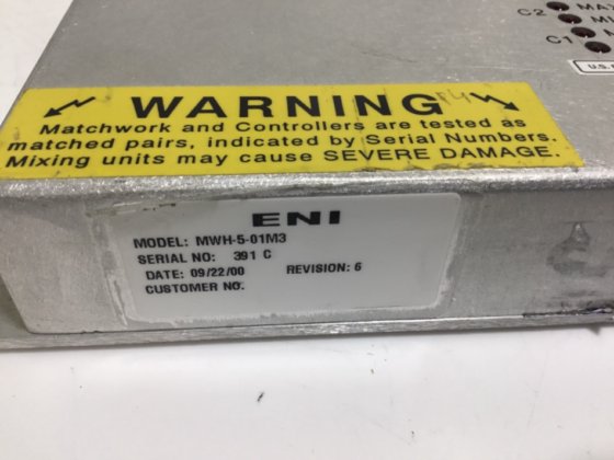 ENI MWH-5 Controller Sonstiges