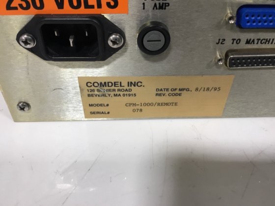 Comdel CPM-1000/REMOTE 杂项