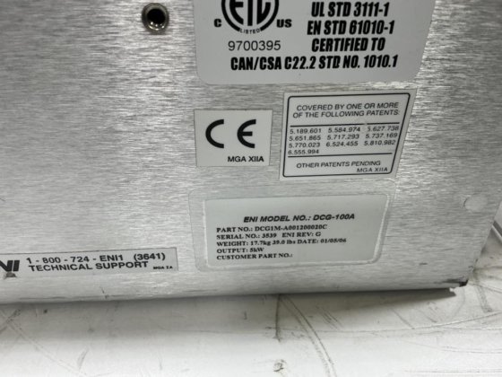 ENI DCG-100A 发电机