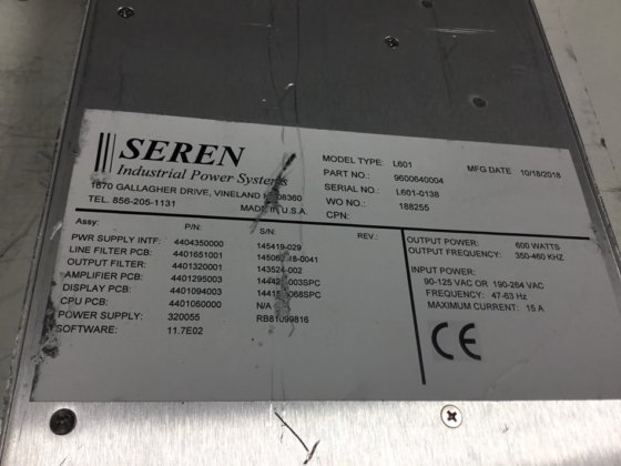 Seren L601 发电机