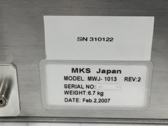 MKS MWJ-1013 配件