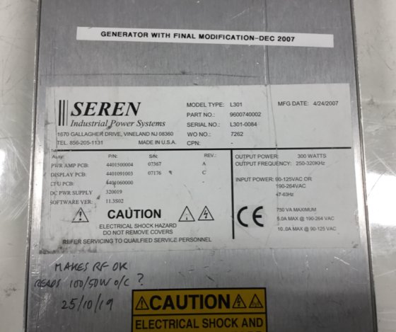 Seren L301 发电机