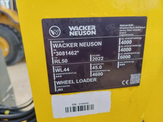 2022 Wacker Neuson WL 44