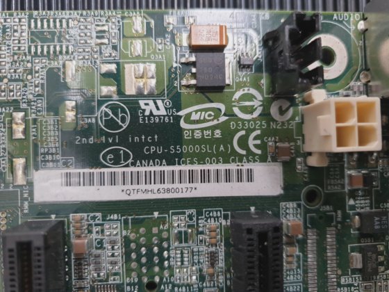 英特尔 S5000XVN/XSL D25028-803 CPU-S5000SL(A) 主板带