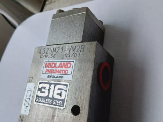 MIDLAND PNEUMATIC 4325M21-VM2B 不锈钢提升阀 (BR4B.6b6)