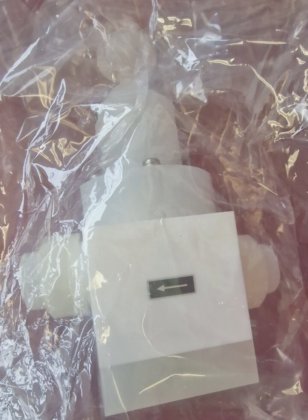 CKD 用于化学液体的手动阀门 LYX-0658 装在双层密封袋中，已清洁。