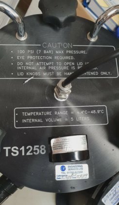 泰康系统公司的TS1258压力储存器/水箱