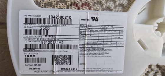 モレックスライティングコネクターMiniLite-TrapConnヘッダー。2,500個入り