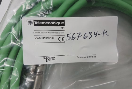 TELEMECANIQUE VW3S8101R100 三相步进编码器电缆 (BR4A.6B6)
