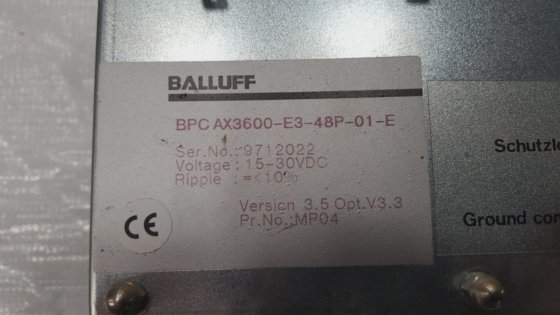 巴鲁夫BPC AX 3600-E3-48P-01-E位置控制器