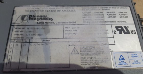 先锋磁材PM3327A-6-1-2-C 118661电源（BR1.5B6）。