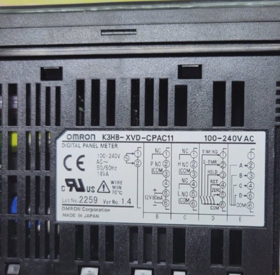 欧姆龙 K3HB-XVD-CPAC11 数字式面板仪表 (R3S5.5B1)