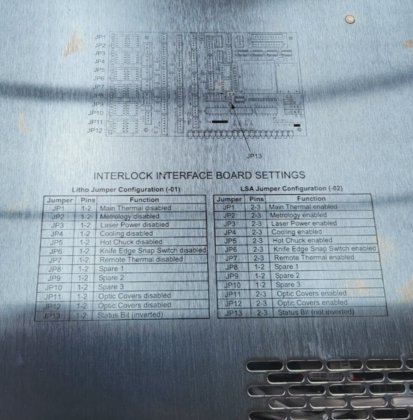 Ultratech 01-25-07412-01 联锁控制器（BR3.5）