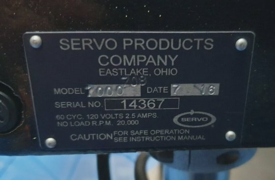 SERVO CONTROLS CO 7000