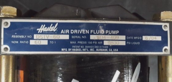 BOMBA HASKEL DSTV-60 (BR2.2)