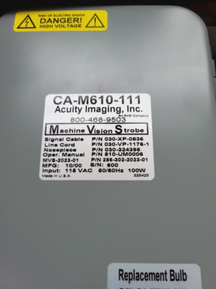 ACUITY IMAGING CA-M610-111 マシンビジョンストロボ (BR5A.2)
