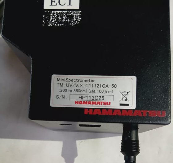Hamamatsu TM-IUI/VIS：C11121CA-50 小型光谱仪