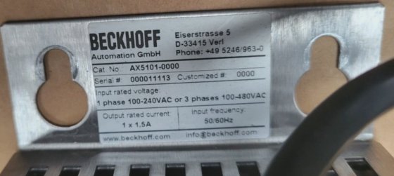 Beckhoff ax5101-0000 伺服驱动器 + 5m