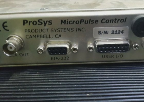 プロダクト・システムズ社 プロシス・マイクロパルス・コントロール SN: 2124 (IN20S2)