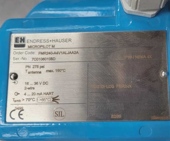 エンドレス＋ハウザー マイクロパイロットM FMR240-A4V1ALJAA2A レベルレーダー（RBD7.1）