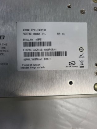 NATIONAL INSTRUMENTS GPIB-ENET/100