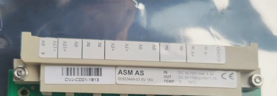 西门子 00353449-03 ASM 作为直流/直流转换器 (R5S9.3B1)