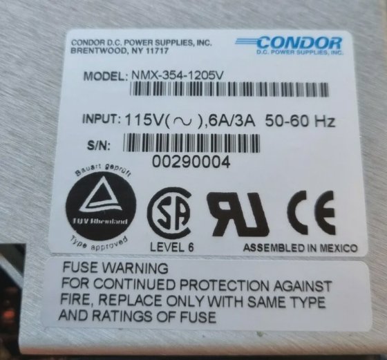 Condor NMX-354-1205V 交流/直流电源（RS2.2B3）