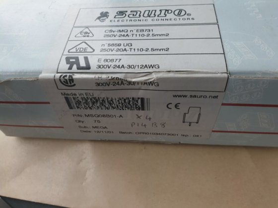 サウロ msq08b01-a コネクタ 個数 75