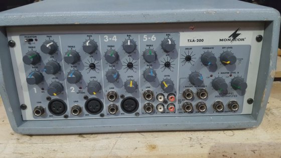 MONACOR TXA-200 TXA-200ACCU 混音放大器 (BR6.2)