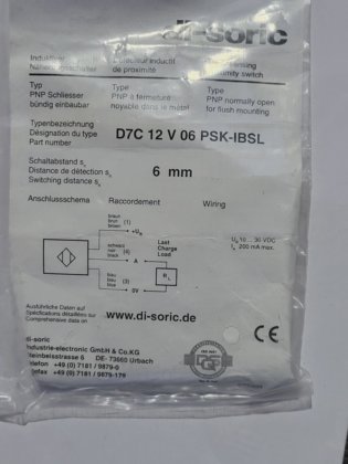 DI-SORIC D7C12V06PSK-IBSL D7C 12 V