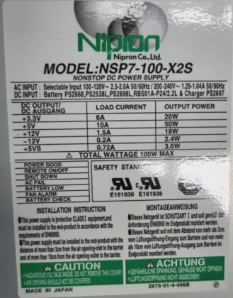NIPRON NSP7-100-X2S