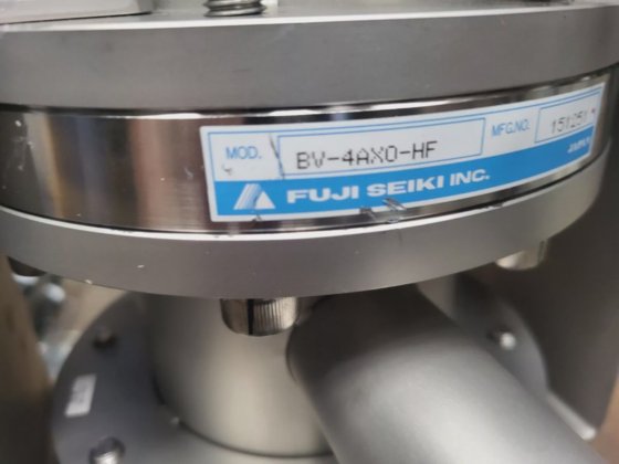 島津TMP-203Mターボ分子ポンプとフジBV-4AX0-HFスロットルゲートバルブ