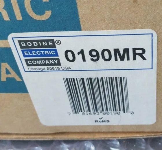 BODINE 0190MR 0190MRPB0005 齿轮马达（消防喉管）