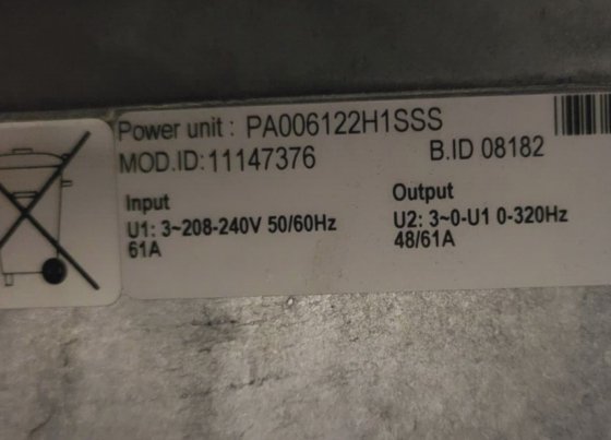 VACON PA006122H1SSS 逆变器（电机架）