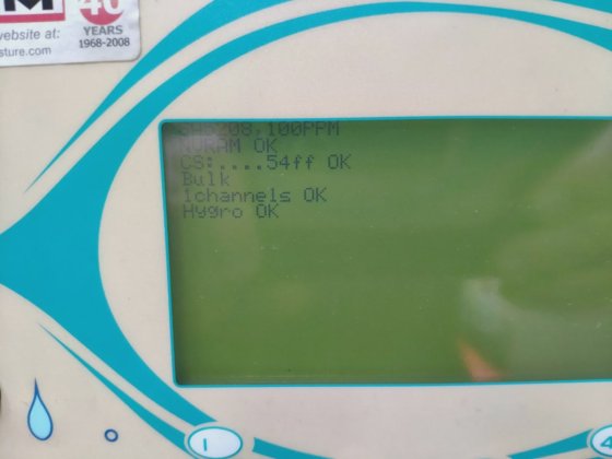 マナリティカルマイクロビュー水分データ表示湿度計