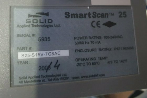 SOLID APPLIED TECHNOLOGIES SMARTSCAN 25