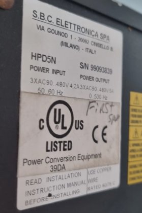 帕克SBC HDP5N伺服驱动器（RBD2.3）。