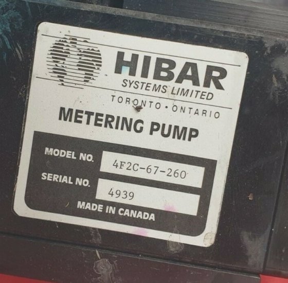 ハイバー 4F2C-67-260 定量ポンプ (RBD1.1)