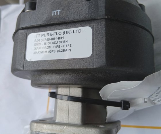 ITT PURE FLOW DN20-B108 聚四氟乙烯隔膜阀