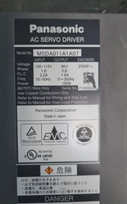 松下 msda011a1a07 100W 交流伺服驱动器 (R1S6.6)
